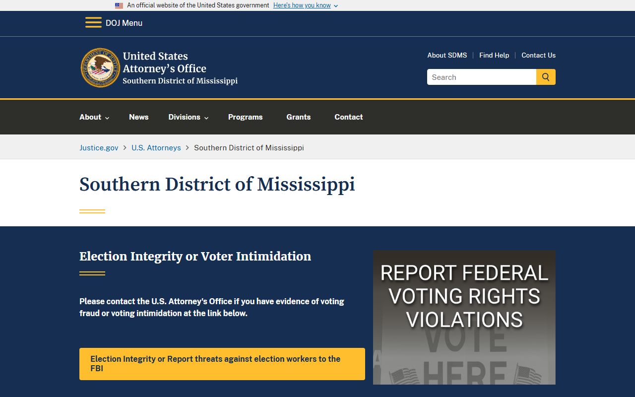 Simpson County warrant records federal prosecutor resource